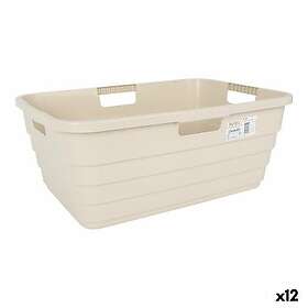 Tontarelli Tvättkorg Maya Beige Plast 54,5 x 37,5 x 22 cm (12 antal)