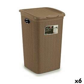 Stefanplast Tvättkorg Elegance Beige Plast 50l 36,5 x 54,5 x 38 cm (6 antal)