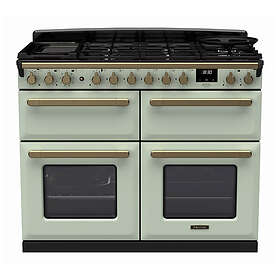 Rangemaster Estel Deluxe ESDLB110DFPMNT/AB1 110cm Mint Antique Brass
