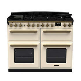 Rangemaster Estel Deluxe ESDLB110DFPPCR/AB1 110cm Cream Antique Brass