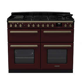 Rangemaster Estel Deluxe ESDLB110DFPBOR/AB1 110cm Bordeaux Antique Brass