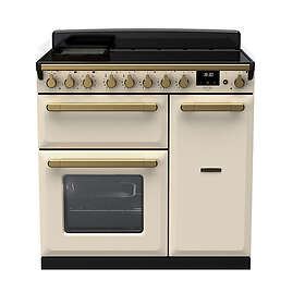 Rangemaster Estel Deluxe ESDL90EIPPCR/AB1 90cm Cream Antique Brass