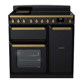 Rangemaster Estel Deluxe ESDL90EIPGBL/AB1 90cm Black Antique Brass