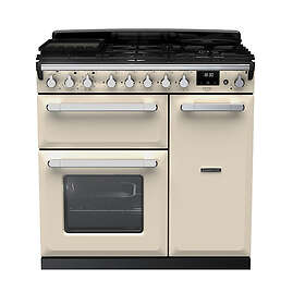 Rangemaster Estel Deluxe ESDL90DFPPCR/CM1 90cm Cream Chrome