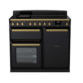 Rangemaster Estel Deluxe ESDL100EIPGBL/AB1 100cm Black Antique Brass