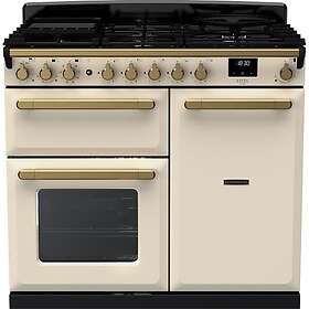 Rangemaster Estel Deluxe ESDL100DFPPCR/AB1 100cm Cream Antique Brass