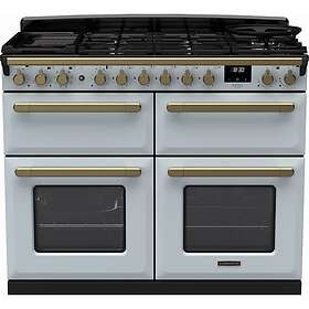 Rangemaster Estel Deluxe ESDLB110DFPMSB/AB1 110cm Misty Blue Antique Brass