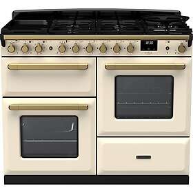 Rangemaster Estel Deluxe ESDLO110DFPPCR/AB1 110cm Cream Antique Brass
