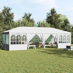 vidaXL Party Tent with 12 Sidewalls 8x4 m PE