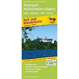 Holstein Switzerland Nature Park, cycling and hiking map 1:50,000