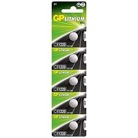 GP Batteries Lithium CR1220 5-pack
