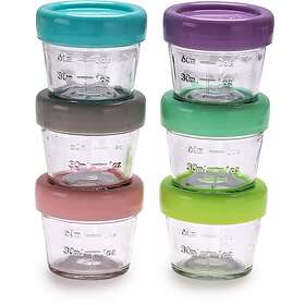 Melii Glass Food Container food storage box 6x118ml