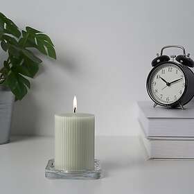 IKEA GLASBJÖRK Oparfymerat Blockljus 30h