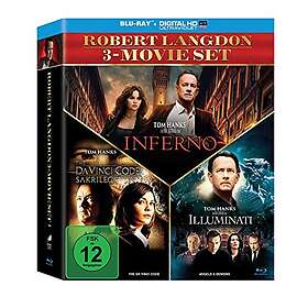 The Da Vinci Code Sakrileg & Illuminati & Inferno: Robert Langdon Movieset (Blu-Ray)
