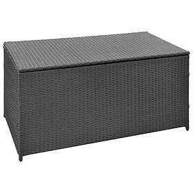 vidaXL Garden Storage Box Black 120x50x60 cm Poly