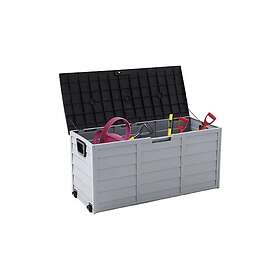 Living And Home Large Plastic Garden Storage Box with Wheels