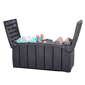 Butterfly 322L Large Capacity Multipurpose Black Garden Storage Box With A Lid