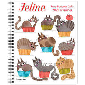 Feline 12-Month 2026 Monthly/Weekly Planner Calendar