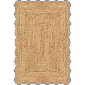 Layered Scallop Jute Rug 180x270 cm