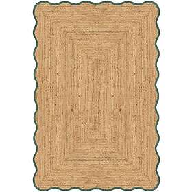 Layered Scallop Jute Rug 200x300 cm