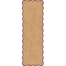 Layered Scallop Jute Rug 75x200 cm