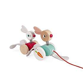 Janod  Zigolos Pull-Along Rabbits J08207 