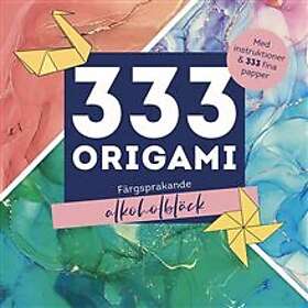 333 origami : Färgsprakande alkoholbläck