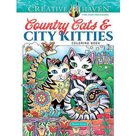 Creative Haven Country Cats & City Kitties Coloring Book