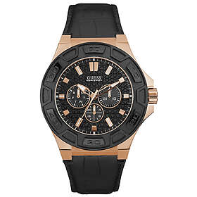 Guess W0674G6 Force Svart/Läder Ø44 mm