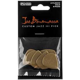Jim Dunlop Bonamassa Jazz III Gold Plektrum 6-pack