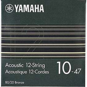 Yamaha 80/20 Bronze Acoustic Guitar Strings 12-String Light 10-47