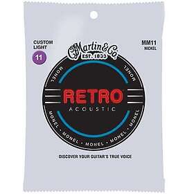 Martin MM11 Custom Light 11-52 Retro Acoustic Guitar Strings