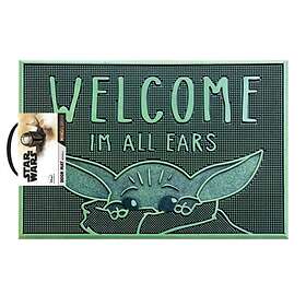 The Mandalorian: Star Wars : The Mandalorian (Welcome Im All Ears) Rubber Doormat
