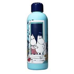 Moomin: Water Bottle Metal (500ml) Embossed Moomin (Riviera)