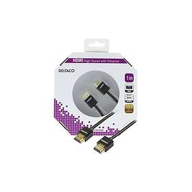 Deltaco HDMI-1091-K HDMI with Ethernet 1m