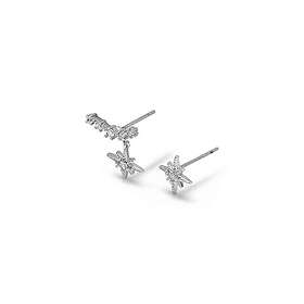 Veramé Stud Earrings with Pendant Elsa Silver