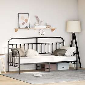 vidaXL Black Daybed Frame 80x200 cm Steel