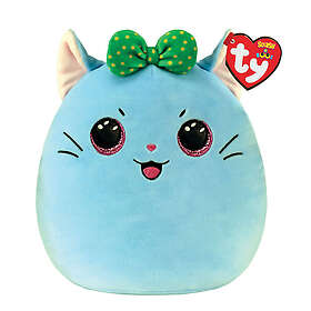 TY Squishy Beanies Cat with Bow Kirra 35cm