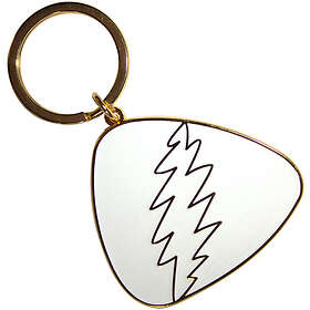 Grateful Dead: Keychain/White Plectrum