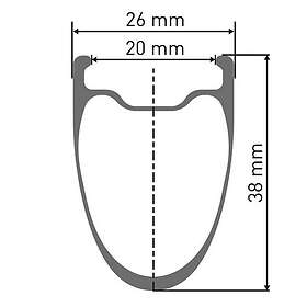DT Swiss Arc 1100 Dicut 38 Disc Cl Tubeless + Continental Gp5000 Str 700 X 28 Ro
