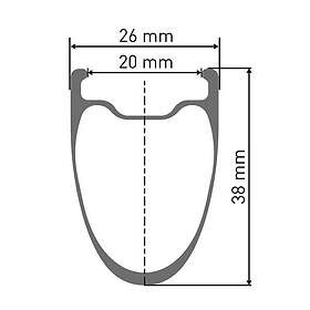 DT Swiss Arc 1100 Dicut 38 Disc Cl Tubeless + Continental Aero 111 700 X 26 Road