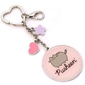 Pusheen: the Cat Pink Name Keyring With Mini Charms