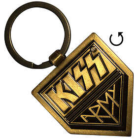 KISS: Keychain/Gold Army Pennant (Double Sided)