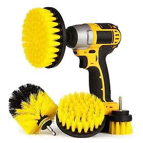 Scrubbing brushes for drill and screwdriver 3-pack
