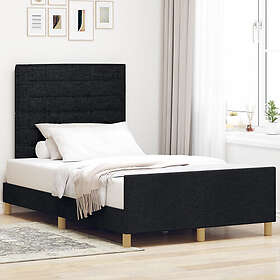 vidaXL Bed Frame Black 120x190 cm Fabric