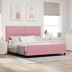 vidaXL Bed Frame Pink 180x200 cm Velvet