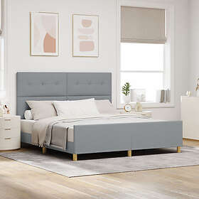 vidaXL Bed Frame Light Grey 180x200 cm Fabric