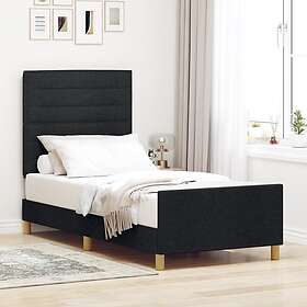 vidaXL Bed Frame Black 100x200 cm Fabric