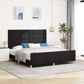 vidaXL Bed Frame Black 180x200 cm Fabric