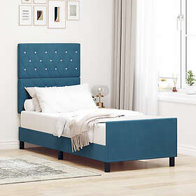 vidaXL Bed Frame Dark Blue 80x200 cm Velvet